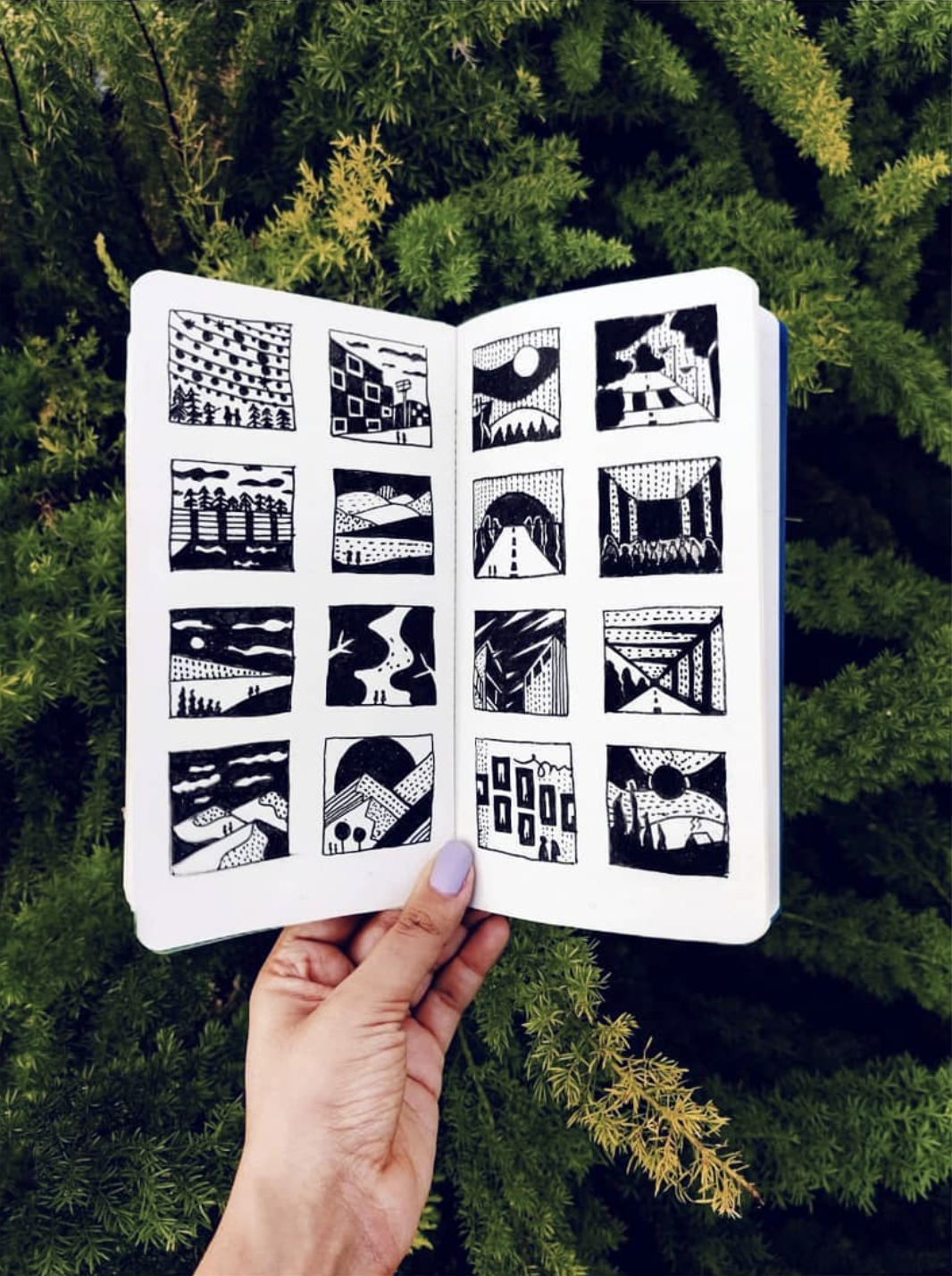 Art journal spread